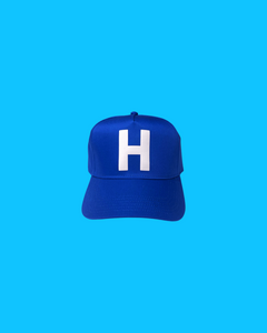 "H' Baseball Snapback Cap - Royal Blue