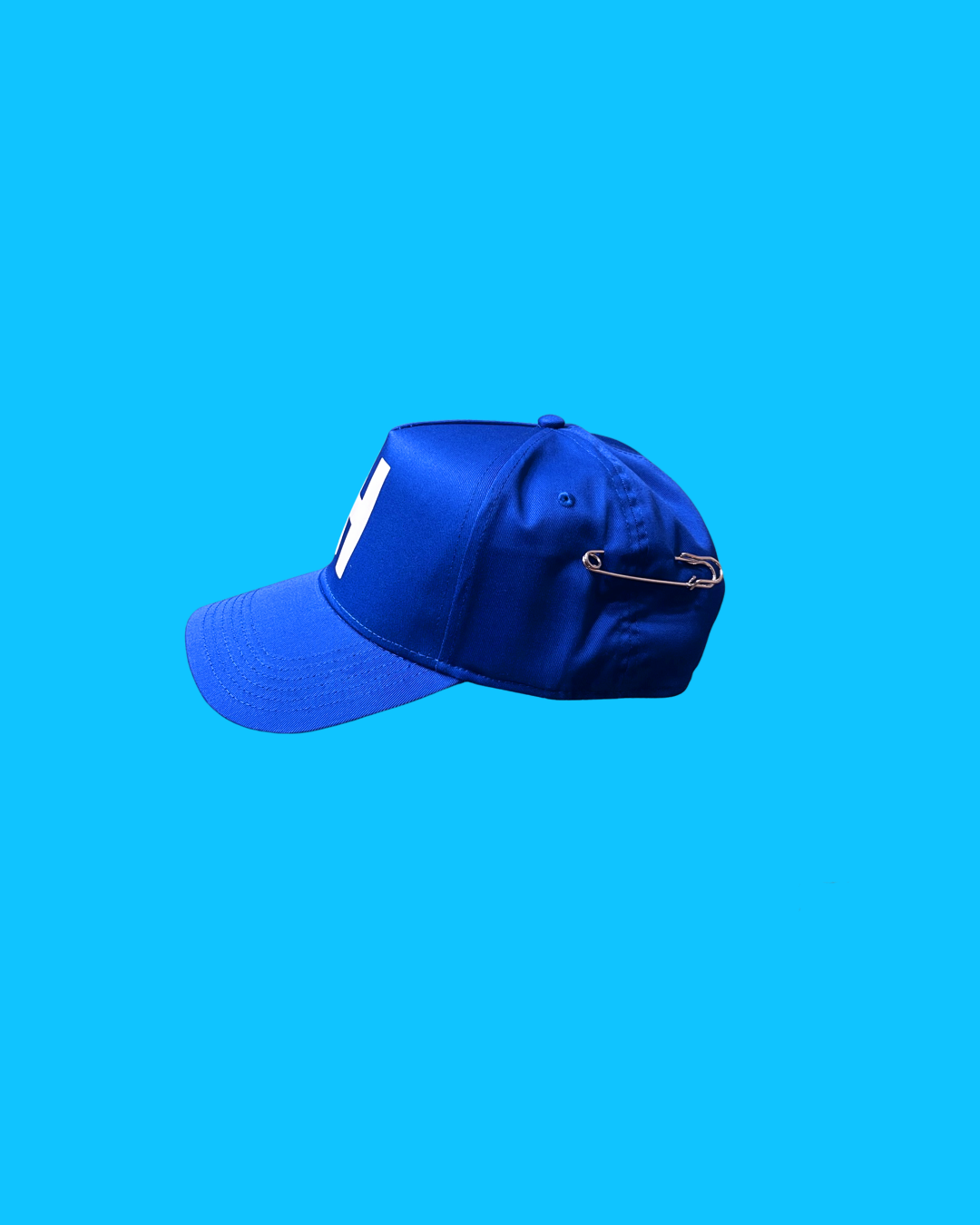 "H' Baseball Snapback Cap - Royal Blue