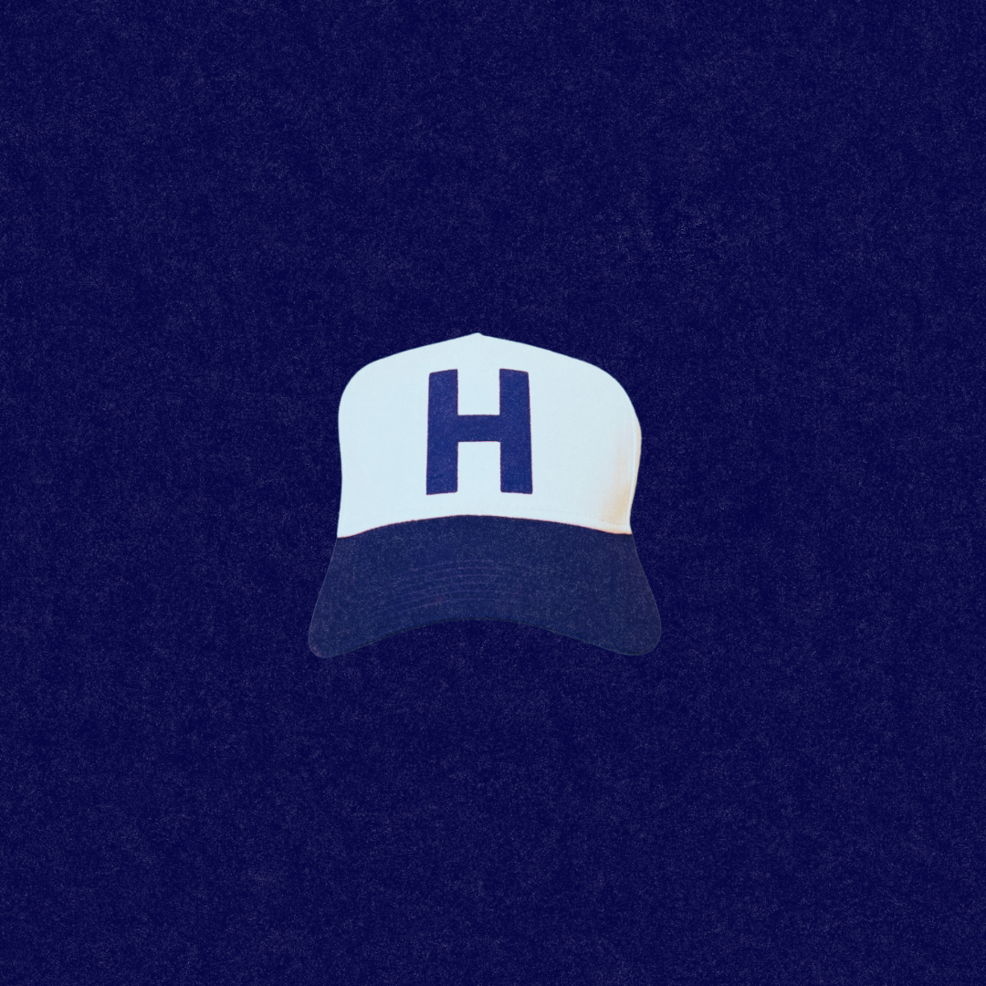 H Cap - Navy and Natural