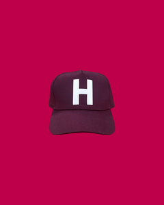“H” Baseball Snapback Cap - Maroon